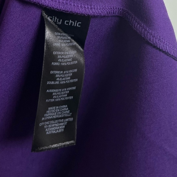 NWT City Chic Women's Plus Size Cute Girl Elbow Sleeve Midi Dress Petunia - Picture 8 of 8